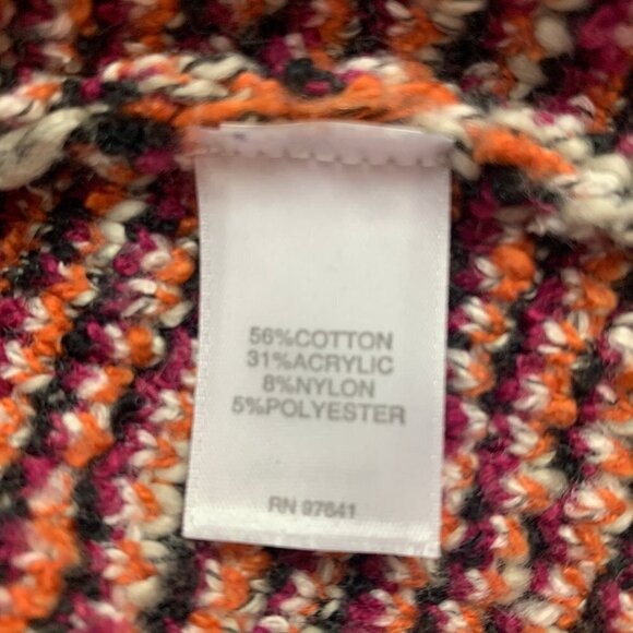 J. Jill Long-Line Open Front Cotton Blend Cardigan Sweater Women's Size Large - Picture 9 of 10